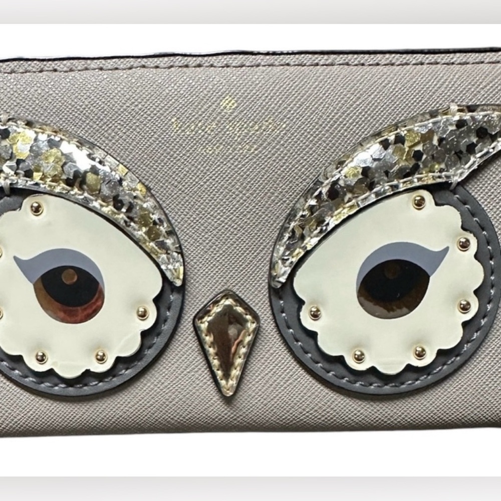 Kate Spade Gray Owl Wallet NWT